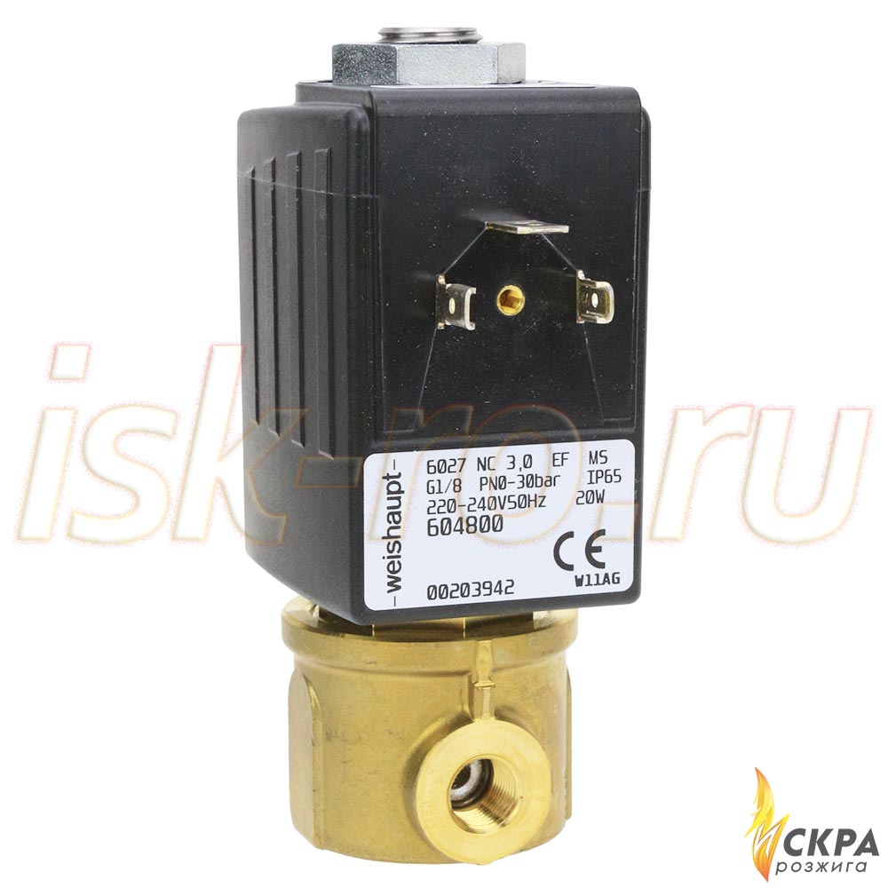 Клапан электромагнитный 6027 NC 604800