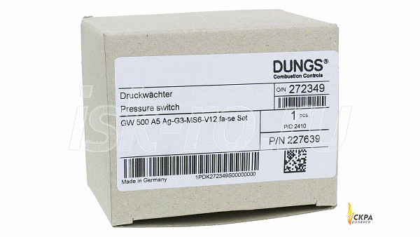 Реле давления Dungs GW 500 A5 272349