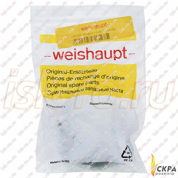 Соединение угловое A1-1-Zn-A EN10242 453123 Weishaupt