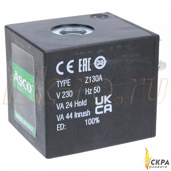 Электромагнитная катушка Asco Z130A V 230 Hz 50 VA 24 ED 100%