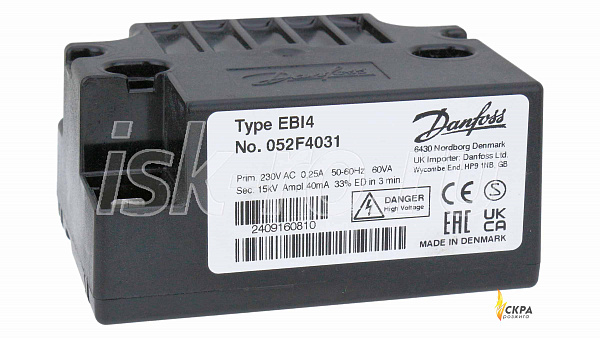 Трансформатор розжига Danfoss EBI4 052F4031