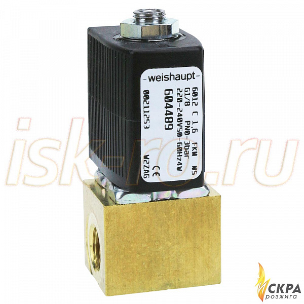 Клапан электромагнитный 6012 C 1.6 220-240V 50-60H 4W 604489 Weishaupt