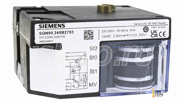 Сервопривод Siemens SQN90.240B2793